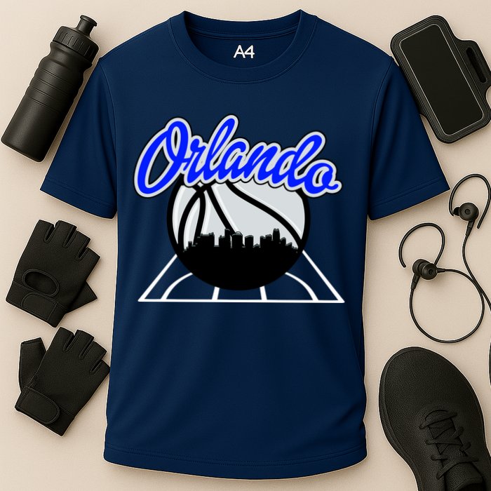 Orlando Basketball Skyline Cooling Performance Crew T-Shirt