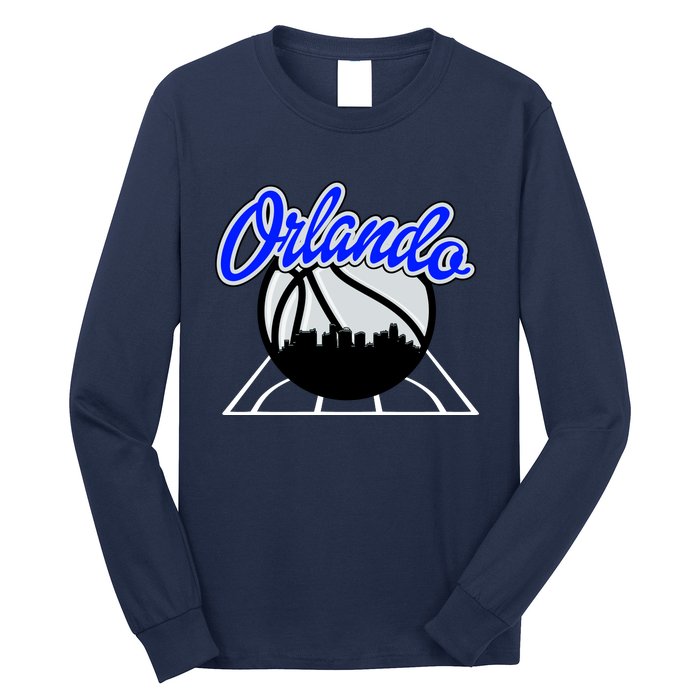 Orlando Basketball Skyline Long Sleeve Shirt