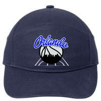 Orlando Basketball Skyline 7-Panel Snapback Hat