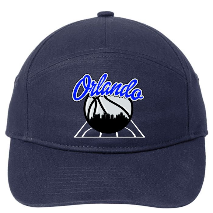 Orlando Basketball Skyline 7-Panel Snapback Hat