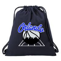Orlando Basketball Skyline Drawstring Bag