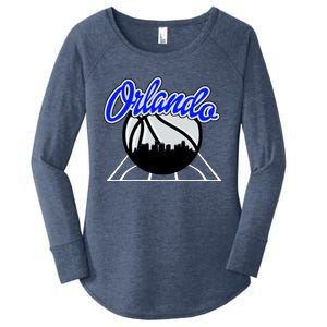 Orlando Basketball Skyline Women's Perfect Tri Tunic Long Sleeve Shirt