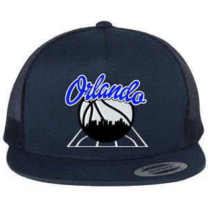 Orlando Basketball Skyline Flat Bill Trucker Hat