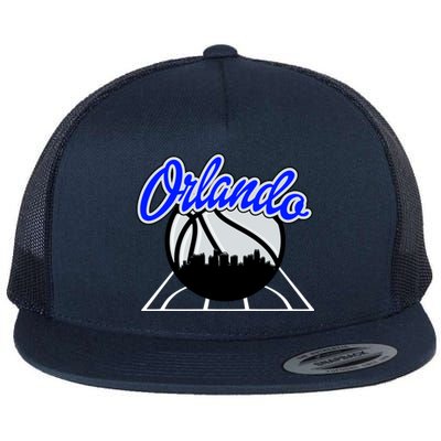 Orlando Basketball Skyline Flat Bill Trucker Hat