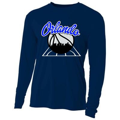 Orlando Basketball Skyline Cooling Performance Long Sleeve Crew