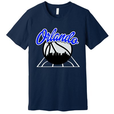 Orlando Basketball Skyline Premium T-Shirt