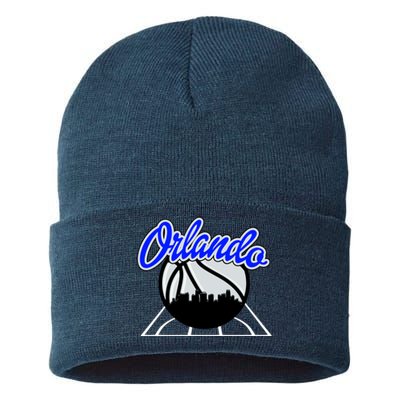 Orlando Basketball Skyline Sustainable Knit Beanie