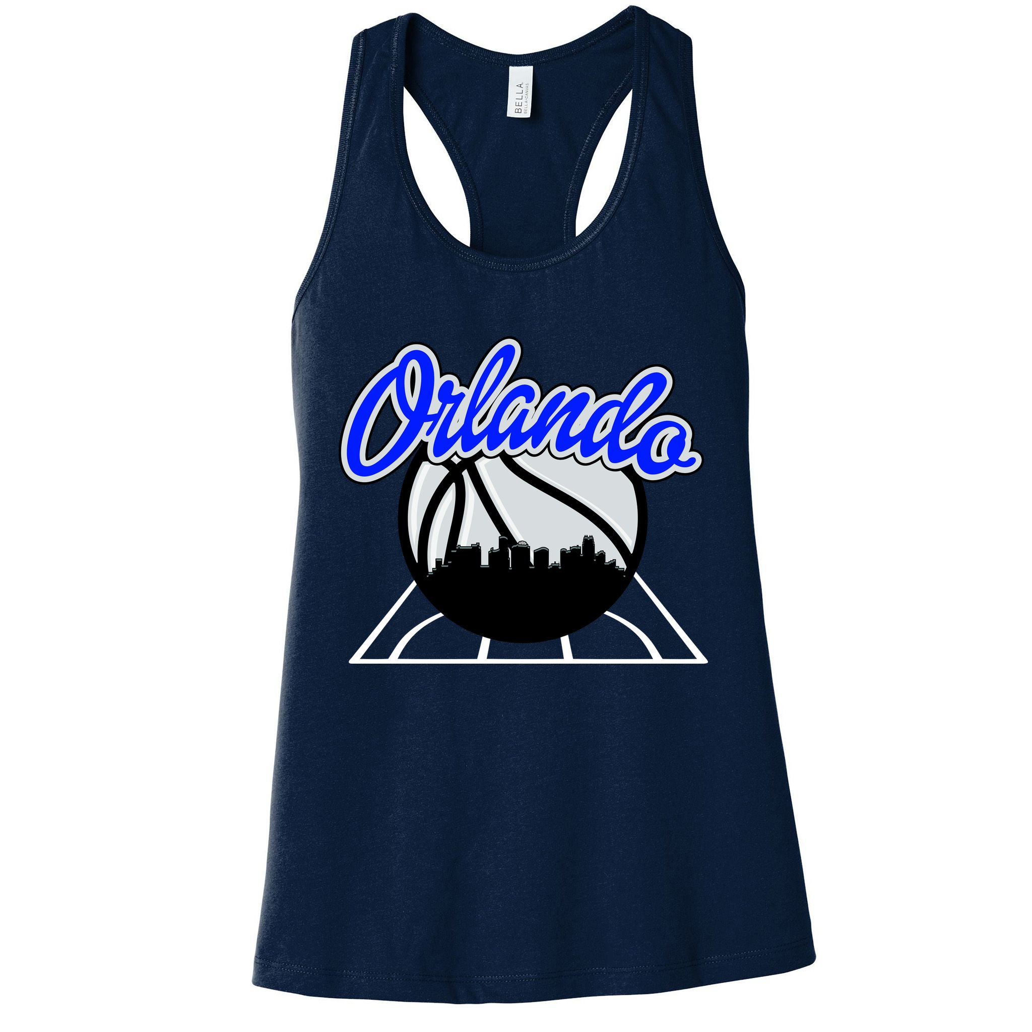 Orlando Basketball Skyline Womens Tank Top