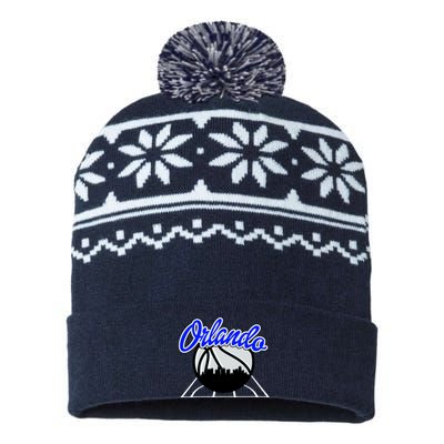 Orlando Basketball Skyline USA-Made Snowflake Beanie