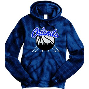 Orlando Basketball Skyline Tie Dye Hoodie