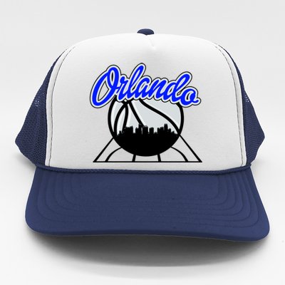 Orlando Basketball Skyline Trucker Hat