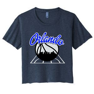 Orlando Basketball Skyline Women's Crop Top Tee