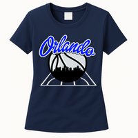 Orlando Basketball Skyline Womens T-Shirt