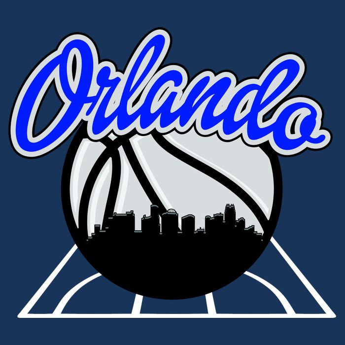 Orlando Basketball Skyline Womens T-Shirt