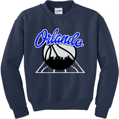 Orlando Basketball Skyline Kids Sweatshirt