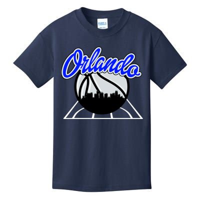 Orlando Basketball Skyline Kids T-Shirt