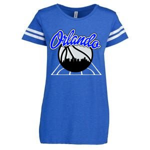 Orlando Basketball Skyline Enza Ladies Jersey Football T-Shirt