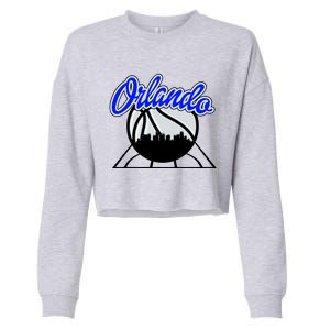 Orlando Basketball Skyline Cropped Pullover Crew