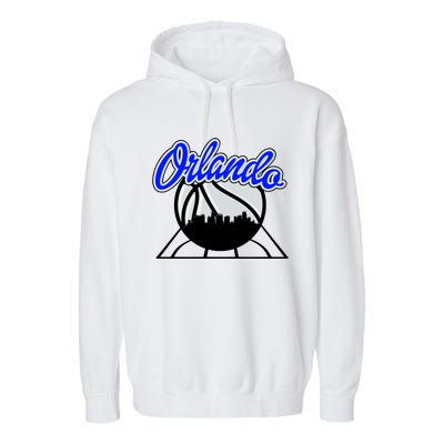 Orlando Basketball Skyline Garment-Dyed Fleece Hoodie