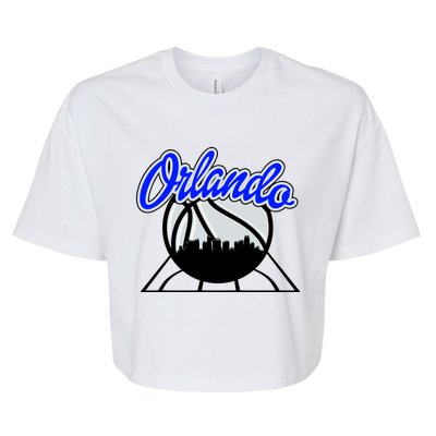 Orlando Basketball Skyline Bella+Canvas Jersey Crop Tee