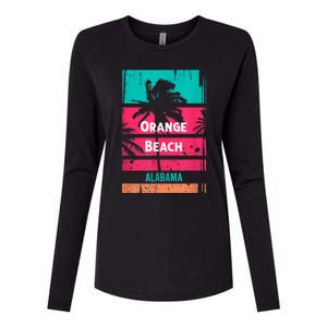 Orange Beach Souvenir Alabama Reminder Womens Cotton Relaxed Long Sleeve T-Shirt