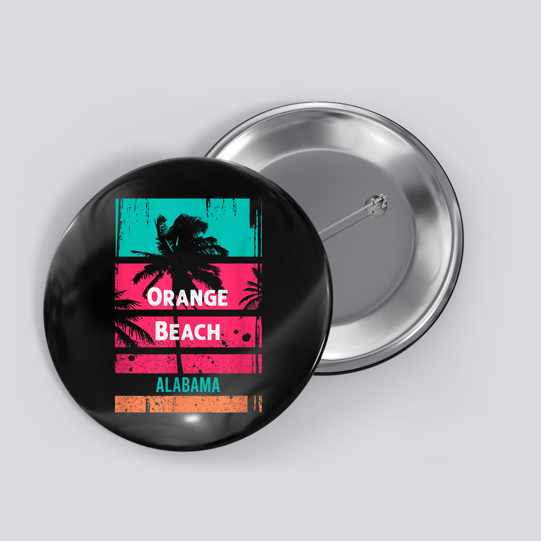 Orange Beach Souvenir Alabama Reminder Button