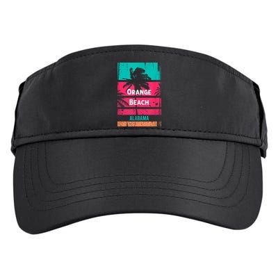 Orange Beach Souvenir Alabama Reminder Adult Drive Performance Visor