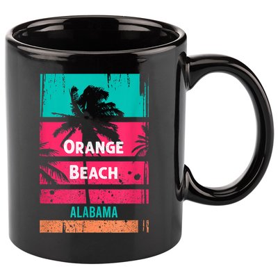 Orange Beach Souvenir Alabama Reminder 11oz C Handle Ceramic Mug