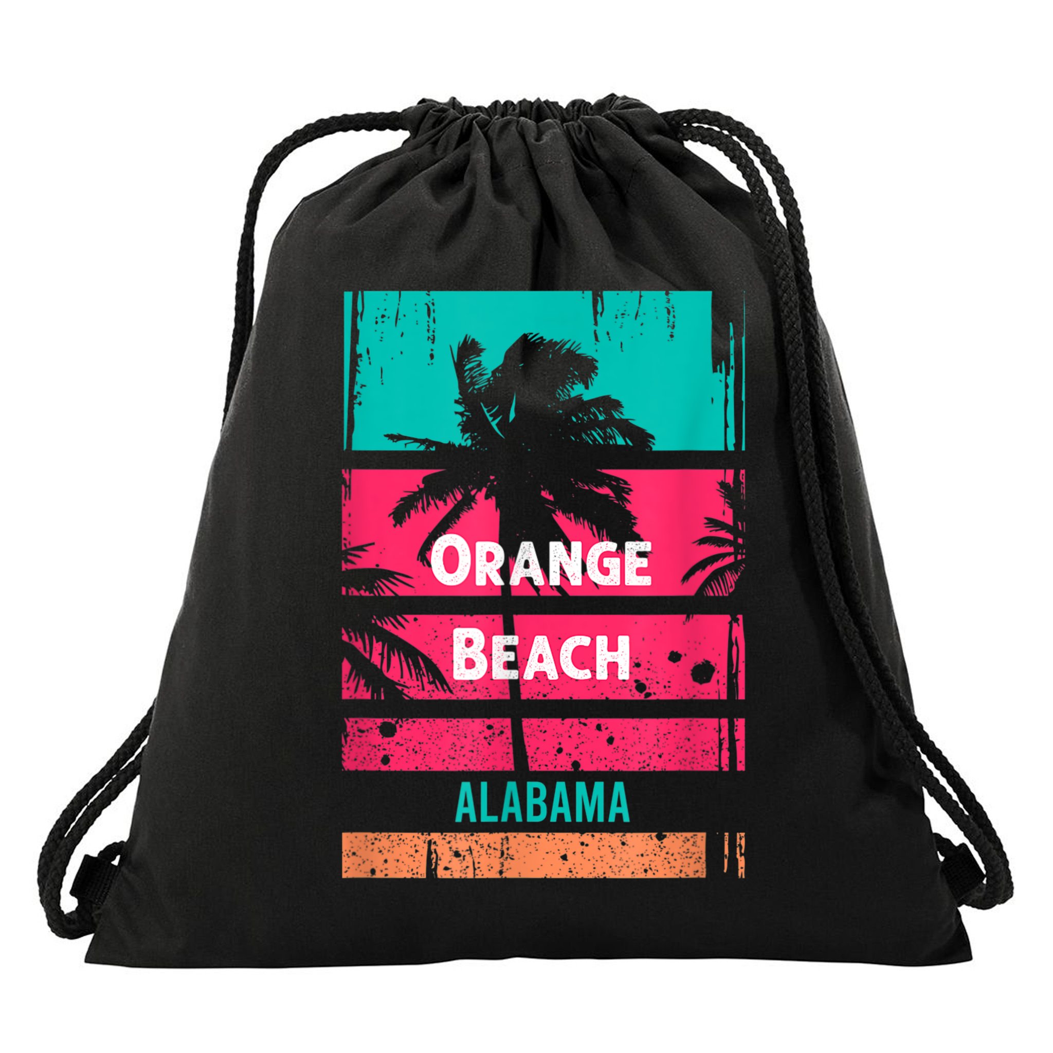 Orange Beach Souvenir Alabama Reminder Drawstring Bag