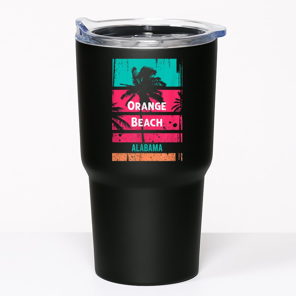 Orange Beach Souvenir Alabama Reminder Tumbler