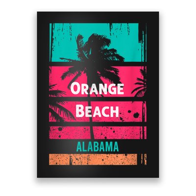 Orange Beach Souvenir Alabama Reminder Poster