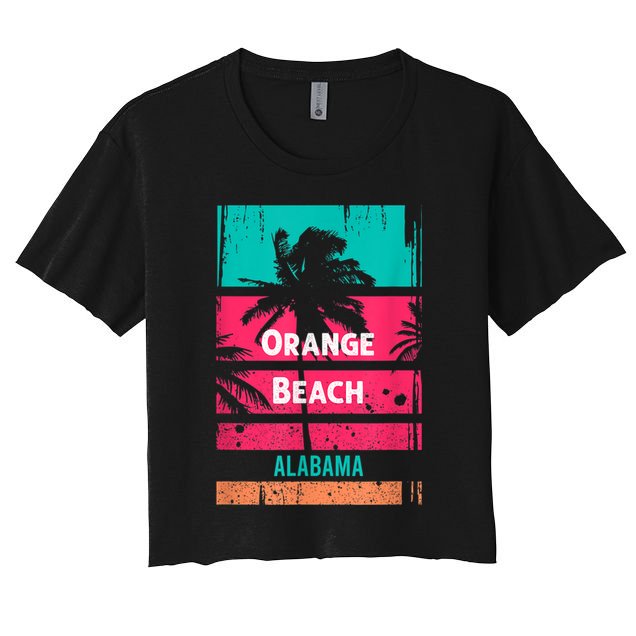 Orange Beach Souvenir Alabama Reminder Crop Top