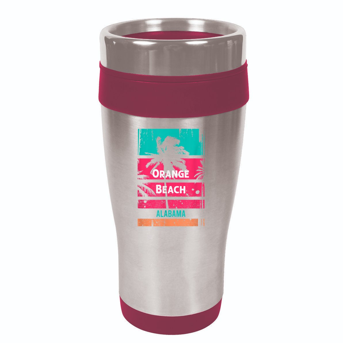 Orange Beach Souvenir Alabama Reminder 16oz Travel Tumbler