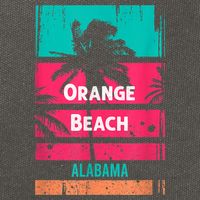 Orange Beach Souvenir Alabama Reminder Cotton Canvas Backpack
