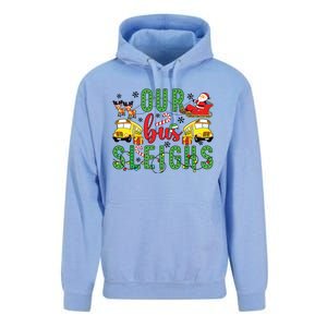 Our Bus Sleighs Bus Driver Christmas Bus Driver Xmas Party Unisex Surf Hoodie