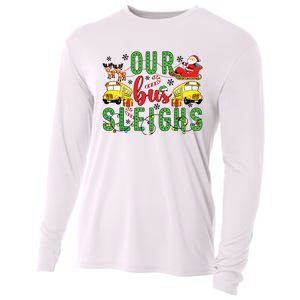 Our Bus Sleighs Bus Driver Christmas Bus Driver Xmas Party Cooling Performance Long Sleeve Crew