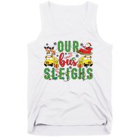 Our Bus Sleighs Bus Driver Christmas Bus Driver Xmas Party Tank Top