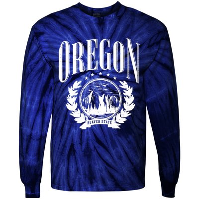 Oregon Beaver State Tie-Dye Long Sleeve Shirt