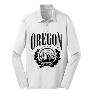 Oregon Beaver State Silk Touch Performance Long Sleeve Polo