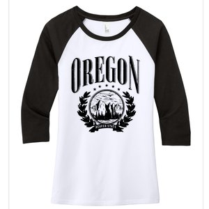 Oregon Beaver State Women's Tri-Blend 3/4-Sleeve Raglan Shirt