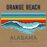 Orange Beach Souvenir Alabama Reminder Cotton Canvas Backpack