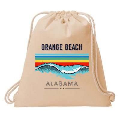 Orange Beach Souvenir Alabama Reminder Drawstring Bag