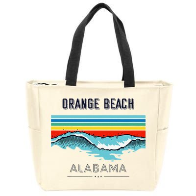 Orange Beach Souvenir Alabama Reminder Zip Tote Bag
