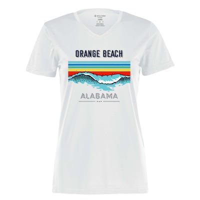 Orange Beach Souvenir Alabama Reminder Women's Momentum V-Neck T-Shirt