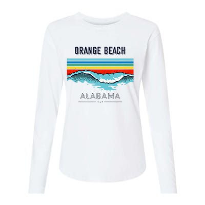 Orange Beach Souvenir Alabama Reminder Womens Cotton Relaxed Long Sleeve T-Shirt