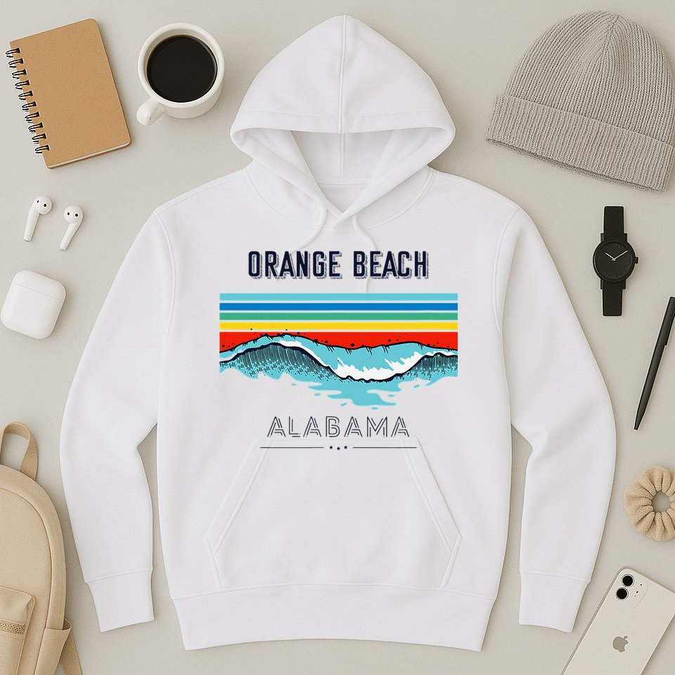 Orange Beach Souvenir Alabama Reminder Hoodie