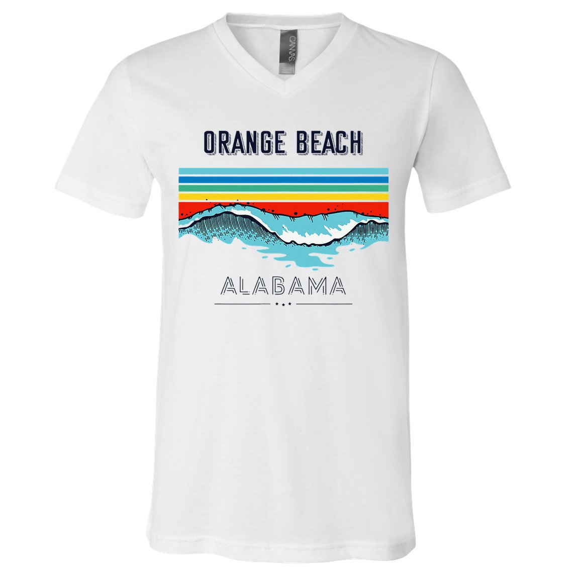 Orange Beach Souvenir Alabama Reminder V-Neck T-Shirt