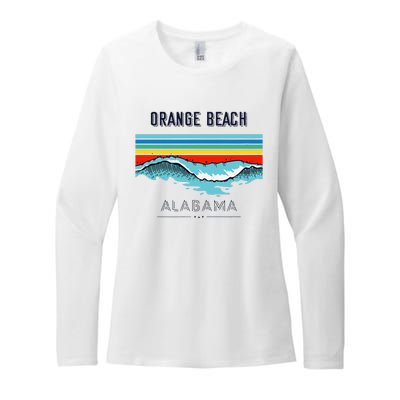 Orange Beach Souvenir Alabama Reminder Womens CVC Long Sleeve Shirt