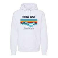 Orange Beach Souvenir Alabama Reminder Premium Hoodie