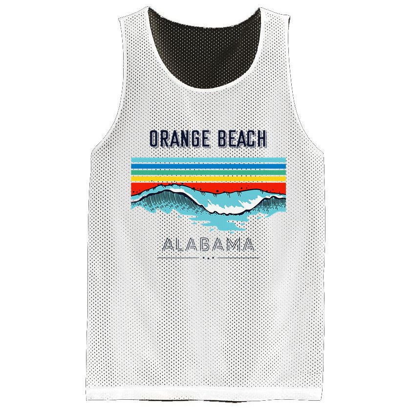 Orange Beach Souvenir Alabama Reminder Mesh Reversible Basketball Jersey Tank